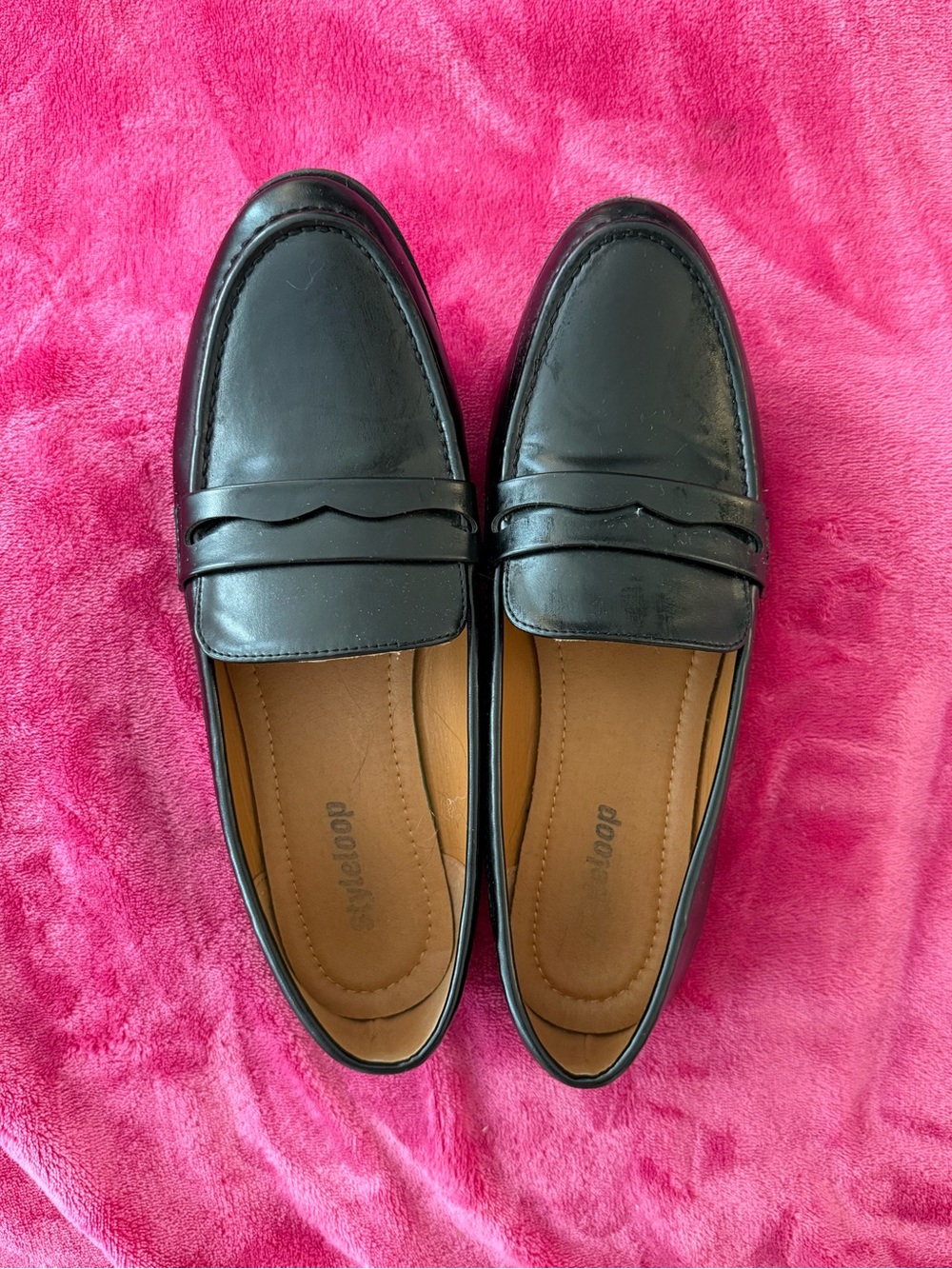 Classic Black Penny Loafers for Women - Comfortable Everyday Style